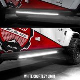 XK Glow Running Board Step Lights XK041021 2x60in White + Amber Jeep & Truck Light w/ Turn Signal thumbnail 3