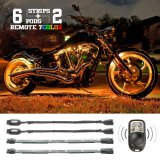 XK Glow Motorcycle LED Accent Kits XK034015 6xCompact Pods + 2x10-in. Flex Strips 7 Color Remote Control XKGLOW Light Motorcycle/ATV/Snowmobile Kit thumbnail 6