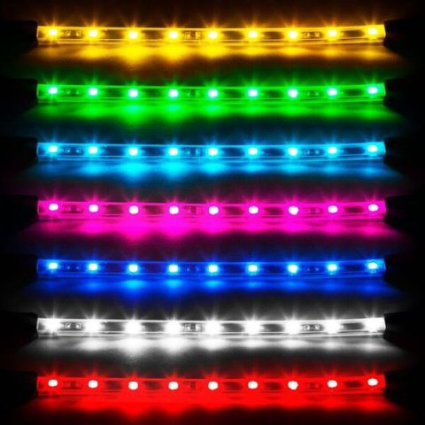 XK Glow LED Undercar Light Kits XK041004-A Amber - 4x8-in. Single Color XKGLOW UnderglowLED Accent Car/Truck Kit thumbnail 3