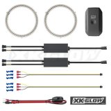 XK Glow XKchrome LED RGB Switchback Halo Kits with Smartphone App XK042008-110 Kit, Halo, App, RBG, LED, 110mm, Universal, Kit thumbnail 1