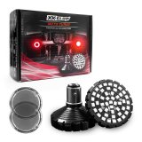XK Glow Motorcycle LED Turn Signals XK1157B-RR-S Rear Signal Kit - Bullet Style Smoked Lenses thumbnail 3