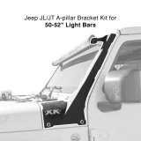 XK Glow Jeep Light Bar Mounting Brackets XK-BRC-JL-AP JL JT A-pillar 50-52" Bracket Kit thumbnail 3