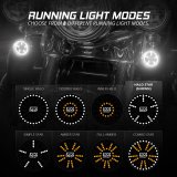 XK Glow Powersports Taillights XK-MTP56-FF Pro Series MotoTurnz - 1156 Flat Style Front thumbnail 2