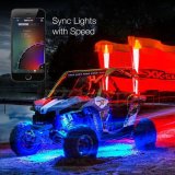XK Glow XKchrome LED Underglow Light Kits XK-UTV-ADV 2x24-in. Tube + 14x12-in. Tube + 18xPods Million Color XKCHROME Smartphone App Controlled Offroad UTV Kit thumbnail 3