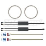 XK Glow XKchrome LED RGB Switchback Halo Kits with Smartphone App XK042008-90 Kit, Halo, App, RBG, LED, 90mm, Universal, Kit thumbnail 2
