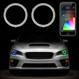 XK Glow XKchrome LED RGB Switchback Halo Kits with Smartphone App XK042008-90 Kit, Halo, App, RBG, LED, 90mm, Universal, Kit thumbnail 3
