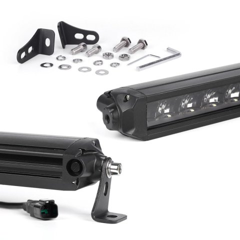 XK Glow Razor 2,800 Lumens 10 Inch LED Light Bar XK064010-FS 10" Fog + Strobe No Wire & Switch thumbnail 2