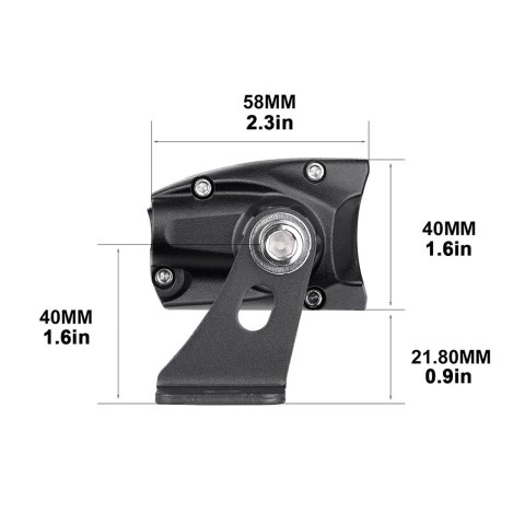XK Glow Razor 2,800 Lumens 10 Inch LED Light Bar XK064010-FS 10" Fog + Strobe No Wire & Switch thumbnail 3
