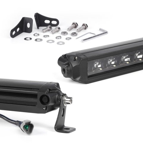 XK Glow Razor 2,800 Lumens 10 Inch LED Light Bar XK064010-FS 10" Fog + Strobe No Wire & Switch thumbnail 4