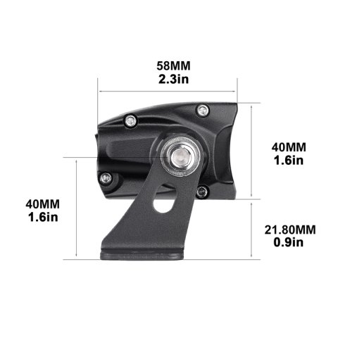 XK Glow Razor 2,800 Lumens 10 Inch LED Light Bar XK064010-FS 10" Fog + Strobe No Wire & Switch thumbnail 5