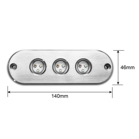 XK Glow LED Accent Lights XK075002-KIT 2PC 27W RGB UNDERWATER LIGHT KIT FOR BOAT thumbnail 4