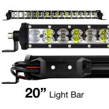 XK Glow Multi-Color RGBW 5,200 Lumens 20 Inch LED Light Bar XK-BAR-20 Bar, 20-in. High Power Offroad Work/Hunting w/ Built-in XKchrome Bluetooth Controller thumbnail 1