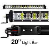 XK Glow Multi-Color RGBW 5,200 Lumens 20 Inch LED Light Bar XK-BAR-20 Bar, 20-in. High Power Offroad Work/Hunting w/ Built-in XKchrome Bluetooth Controller thumbnail 4