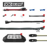 XK Glow XKchrome Rock Light Kits XK-ROCK-ADV Auxiliary Lights, Lights, LED, Underbody, Multicolor, Rectangular, Clear Lens, 6 watts, 12 V, Black Powdercoated Housing, Kit thumbnail 1