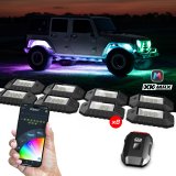 XK Glow LED Accent Lights MX-ROCK-ADV XKmax RGBW 8pc Addressable Rock Light Kit thumbnail 1