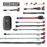 XK Glow XKchrome LED Underglow Light Kits XK-UTV-STA 2x24-in. Tube + 10x12-in. Tube + 16xPods Million Color XKCHROME Smartphone App Controlled Offroad UTV Kit thumbnail 3