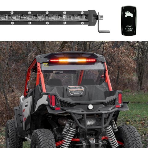XK Glow Light Bars, Pods and Fog Lights XK068026 26in Super Slim Offroad LED Chase Bar 4 Modes 72w thumbnail 2