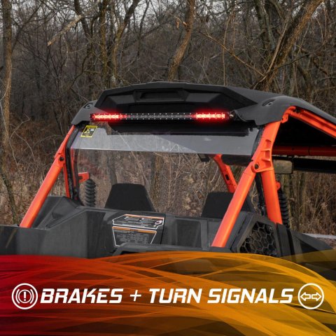 XK Glow Light Bars, Pods and Fog Lights XK068026 26in Super Slim Offroad LED Chase Bar 4 Modes 72w thumbnail 6