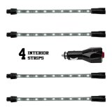 XK Glow LED Undercar Light Kits XK041004-W White - 4x8-in. Single Color XKGLOW UnderglowLED Accent Car/Truck Kit thumbnail 8