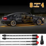 XK Glow LED Undercar Light Kits XK041005-A Amber - 8x24-in. Tube + 4x8-in. Strip Single Color XKGLOW UnderglowLED Accent Car/Truck Kit thumbnail 9