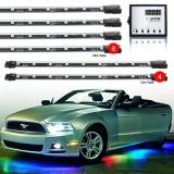 XK Glow Remote Control LED Undercar Light Kits XK041007 Accent Lights, Kit, Multicolor, Waterproof, Wireless Key Fob, Kit thumbnail 3