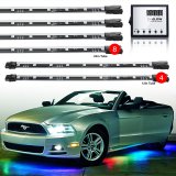 XK Glow Remote Control LED Undercar Light Kits XK041007 Accent Lights, Kit, Multicolor, Waterproof, Wireless Key Fob, Kit thumbnail 8