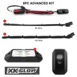 XK Glow Pure White Rock Light Kits XK-WROCK-ADV Accent Lights, LED, Eight Lights, White, Kit thumbnail 1