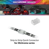 XK Glow Headlight Conversion Harnesses XK-4P-CNT-SS 4pin Quick Connector- Strip to Strip XKchrome thumbnail 1