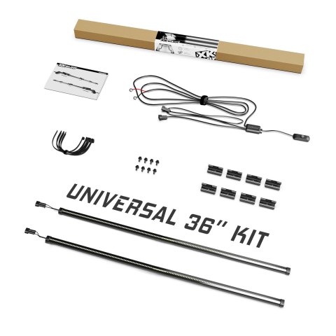 XK Glow Truck Bed Lights XK041030-36 Lights, 36 in. Length, LED, Clear Lens, Kit