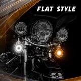 XK Glow Motorcycle LED Turn Signals XK1157F-WA-S Front Signal Kit - Flat Style Smoked Lenses thumbnail 3