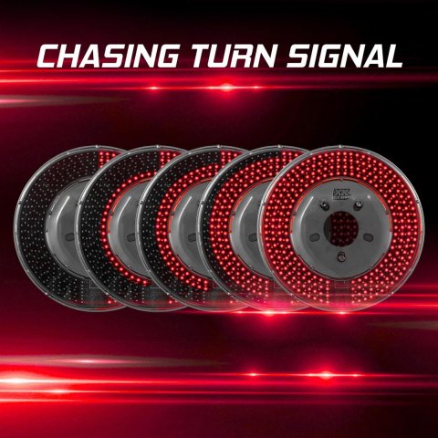 XK Glow 5th Wheel Lights for 2021-2023 BRONCO - XK041019B Light, Bronco Light w/ Brake, Running, Reverse and Turn Signal