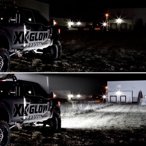 XK Glow Multi-Color RGBW 3,600 Lumens 14 Inch LED Light Bar XK-BAR-14 Bar, 14-in. High Power Offroad Work/Hunting w/ Built-in XKchrome Bluetooth Controller thumbnail 2