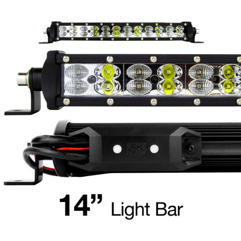 XK Glow Multi-Color RGBW 3,600 Lumens 14 Inch LED Light Bar XK-BAR-14 Bar, 14-in. High Power Offroad Work/Hunting w/ Built-in XKchrome Bluetooth Controller thumbnail 4