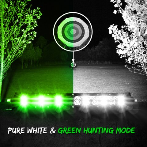 XK Glow Multi-Color RGBW 3,600 Lumens 14 Inch LED Light Bar XK-BAR-14 Bar, 14-in. High Power Offroad Work/Hunting w/ Built-in XKchrome Bluetooth Controller thumbnail 5