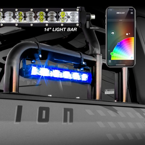 XK Glow Multi-Color RGBW 3,600 Lumens 14 Inch LED Light Bar XK-BAR-14 Bar, 14-in. High Power Offroad Work/Hunting w/ Built-in XKchrome Bluetooth Controller thumbnail 6