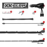 XK Glow LED Undercar Light Kits XK041002-G Accent Lights, Kit, Green, Waterproof, Eight Lights, Kit thumbnail 1