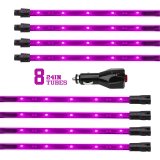 XK Glow LED Undercar Light Kits XK041002-P Pink - 8x24-in. Tube Single Color XKGLOW UnderglowLED Accent Car/Truck Kit thumbnail 7