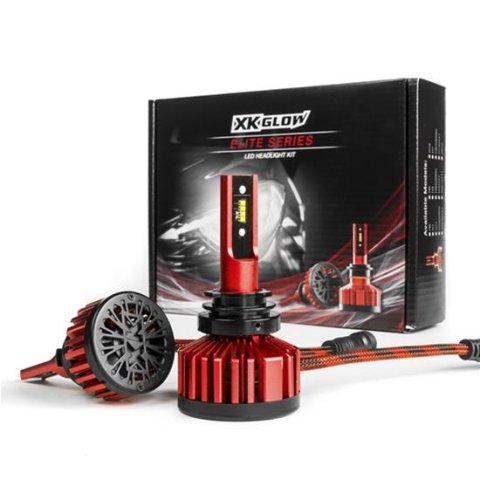 XK Glow Elite Series LED Headlight Error-Free Conversion Kits XK045002-H16 Light Bulbs, Error-Free, H16, White, 6000K, Pair