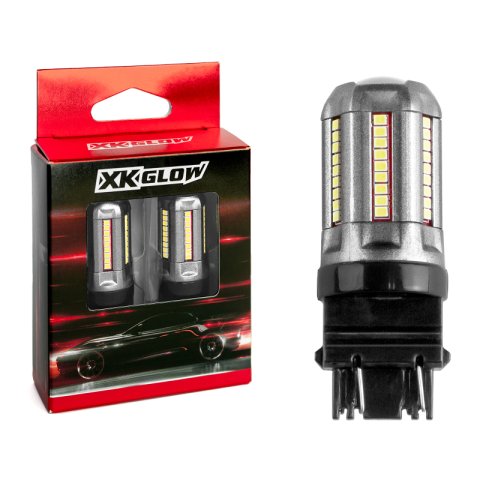 XK Glow Light Bulbs XK3157-W 2pc White 3157 Auto Bulb thumbnail 3