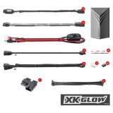 XK Glow Motorcycle LED Accent Kits XK034017 10xCompact Pods + 8x10-in. Flex Strips 7 Color Remote Control XKGLOW Light Motorcycle/ATV/Snowmobile Kit thumbnail 1