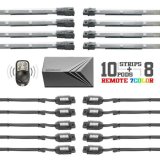 XK Glow Motorcycle LED Accent Kits XK034017 10xCompact Pods + 8x10-in. Flex Strips 7 Color Remote Control XKGLOW Light Motorcycle/ATV/Snowmobile Kit thumbnail 3