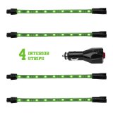 XK Glow LED Undercar Light Kits XK041004-G Green - 4x8-in. Single Color XKGLOW UnderglowLED Accent Car/Truck Kit thumbnail 6