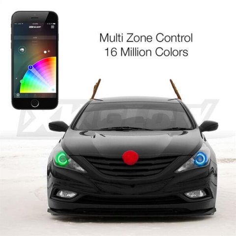 XK Glow XKchrome LED RGB Switchback Halo Kits with Smartphone App XK042008-60 Kit, Halo, App, RBG, LED, 60mm, Universal, Kit thumbnail 5