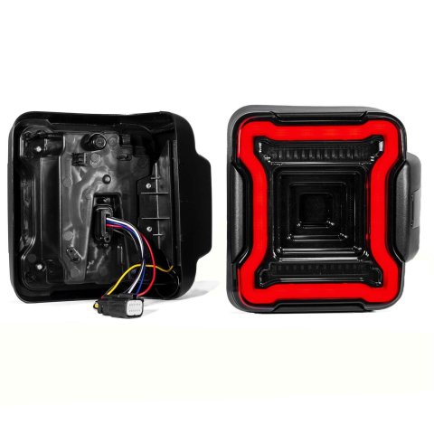 XK Glow Taillight Assemblies XK041027 Jeep JL LED with Smoked Lens thumbnail 1
