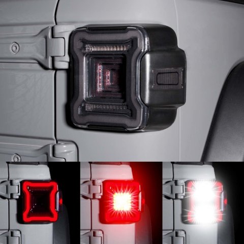 XK Glow Taillight Assemblies XK041027 Jeep JL LED with Smoked Lens thumbnail 5