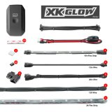 XK Glow Boat LED Accent Kits XK-BOAT-STA Lights, Marine Interior LED, Multicolor, Clear Silicone Housing, On/Off Wiring Harness, One XKchrome BLE 4.0 App Controller, Kit thumbnail 2