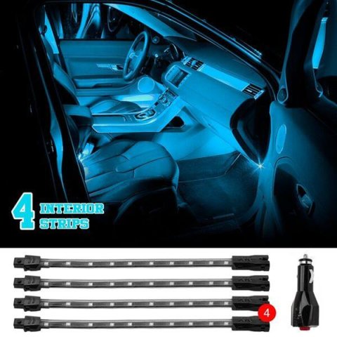 XK Glow LED Undercar Light Kits XK041004-R Accent Lights, Kit, Red, Waterproof, Four Lights, Kit thumbnail 5