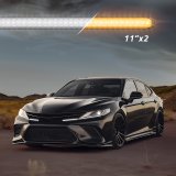 XK Glow Grille Light Inserts XK041029-11 11" Switchback Grill Lights with Start-up Animation & Sequential Turn Signals thumbnail 2