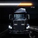 XK Glow Grille Light Inserts XK041029-11 11" Switchback Grill Lights with Start-up Animation & Sequential Turn Signals thumbnail 4