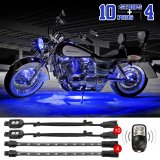 XK Glow Motorcycle LED Accent Kits XK034002-B Blue - 10xPod + 4x8-in.Strips Single Color XKGLOW Light Kit thumbnail 9